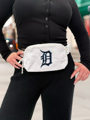 Logo Belt Bag with Rhinestones