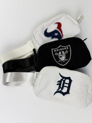 Logo Belt Bag with Rhinestones