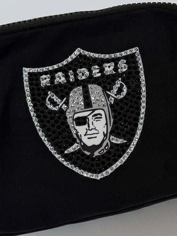 Logo Belt Bag with Rhinestones