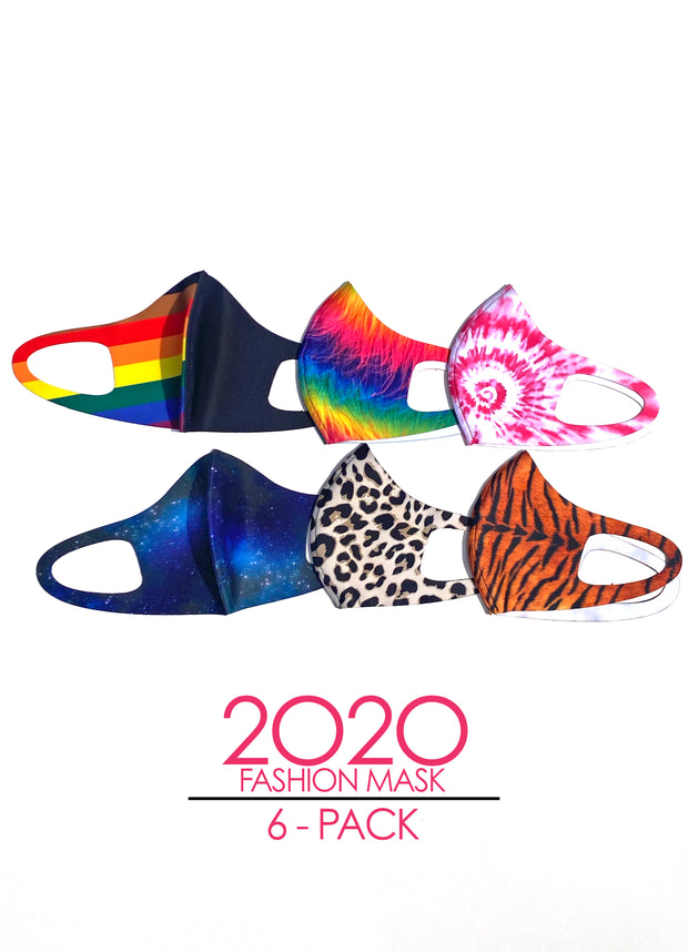"2020" 6-Pack Fashion Mask