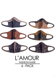 L'AMOUR 6-Pack Fashion Mask
