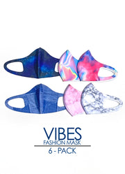 VIBES 6-Pack Fashion Mask
