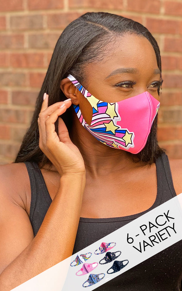 ZOOMERS 6-Pack Fashion Mask
