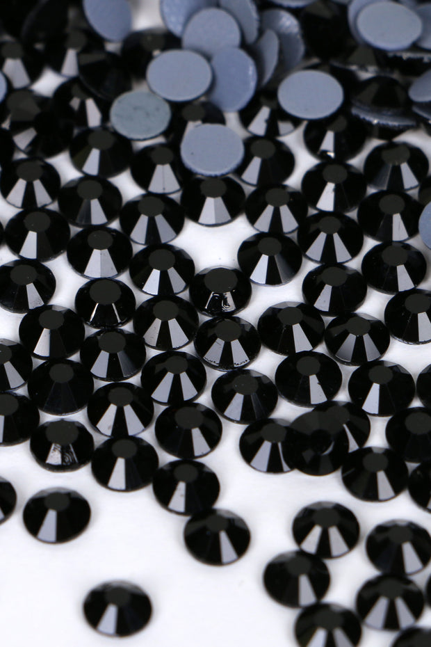 4mm High Quality AB Jet Black Rhinestones - 100 pc set – Delish Beads